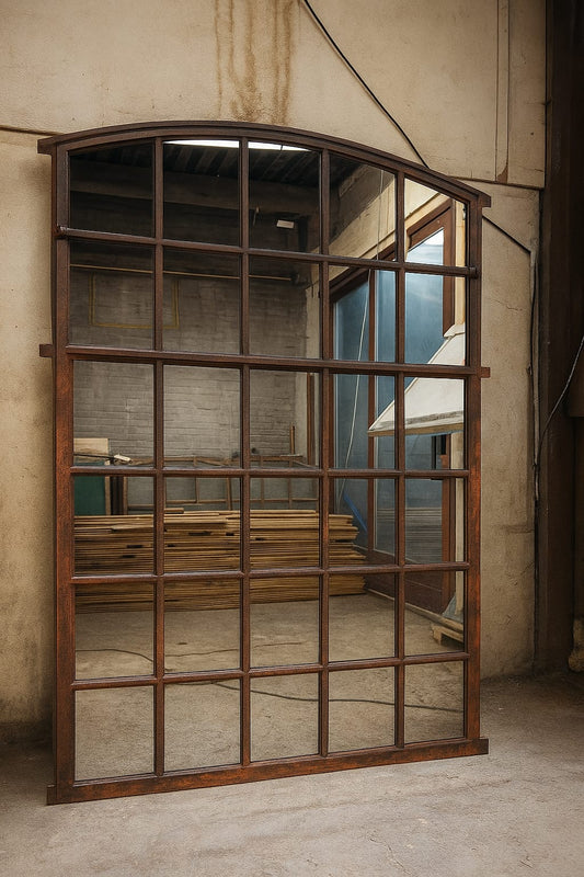 VIII - Grote gietijzeren spiegel - 200x140 cm