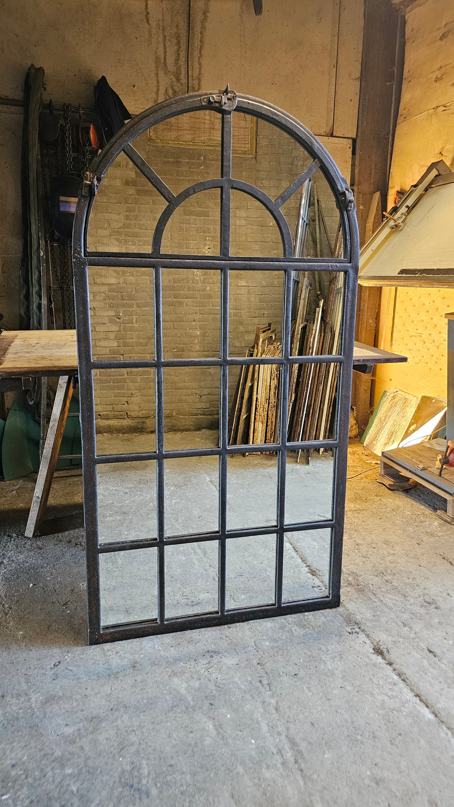 Grote vintage spiegel 170x90cm